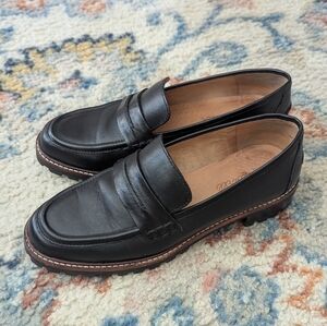 Madewell Corinne Lugsole Loafer Women's Size 7 Black